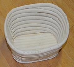 25 Item #: SWBASKET-AOK250150 Oval Coiled Wicker Proofing Basket, ID: 9