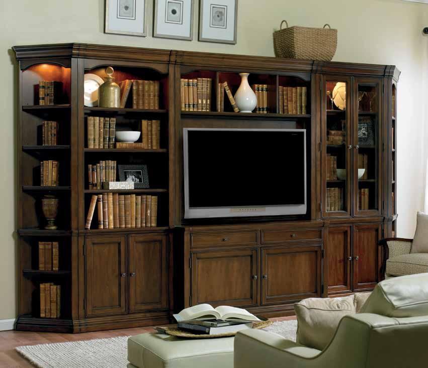 WINDWARD Hardwood Solids and Cherry Veneers, Raffia 1125-71111 Six Piece Home Theater Group 103 3/4W x 21D x 78 3/4H (264 x 53 x 200 cm) Consists of: 1125-71451 Left Pier 1125-71452 Right Pier Three