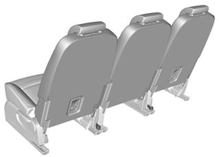 To raise the seatback, pull the lever up and push the seat cushion forwards using your weight.