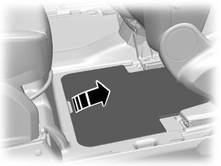 MAP POCKETS E73067 Under floor storage compartment WARNING When you are using a child restraint with a