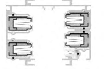 Housing configurations include 4-pole varieties, with optional isolated ground. The housing sections join together using Bus connectors which fit into the channels of the adjoining section.