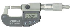 ELECTRONIC MICROMETER FREE! Ball Attachment Large LCD Display. Automatic switch off. Resolution:.00005"/.001mm. Direct RS232 output. Friction thimble. Carbide measuring faces.