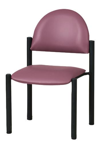 P272165 P270040 P270050 SIDE CHAIRS P270040 Black Frame Chair, No Arms, Black Powder Coated
