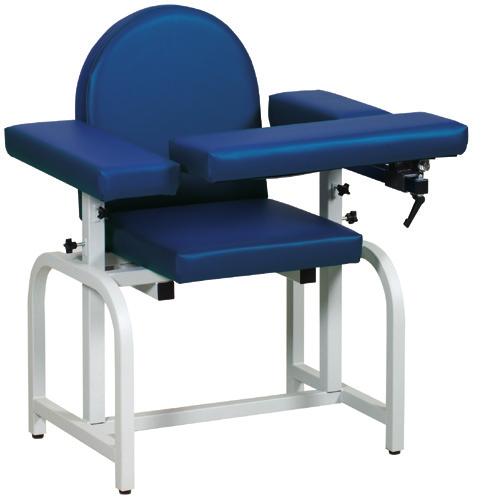 Adjustable foot levelers. Easy-clean durable vinyl. Complete series of chairs to choose from. 400 lbs. Capacity.