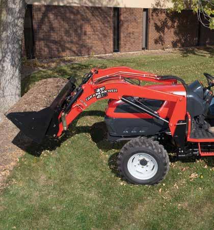 LC-Series Groundmover-X Loaders Ideal for use on compact tractors.