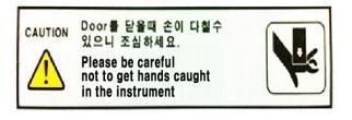 Attention and warning for electric shock Attention and warning for