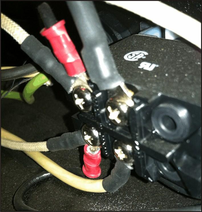 (2 Continued) Image 3 ACV OUT ACV IN Remove one of the wires from the power switch terminals.