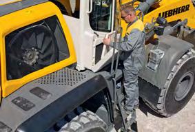 Exceptional Service Accessibility Strong Service Partner Efficient and Simple Maintenance Thanks to the unique mounting position of the components, Liebherr wheel loaders offer exceptional