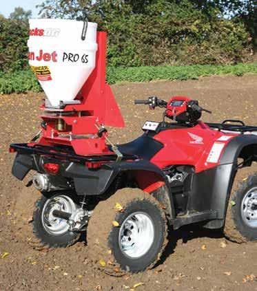 Fan Jet Pro 65 & 130 The Pro is the most popular Fan Jet and is suitable to fit to, and use with all machines including ATV s, UTV s, tractors, self propelled and trailed sprayers, and cultivation