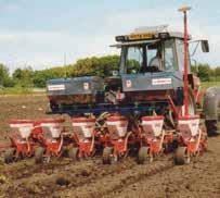 a maize drill, etc. The fertiliser is placed exactly where required, reducing costs, and contamination of water at field margins and focuses nutrients whilst aiding compliance of NVZ regulations.