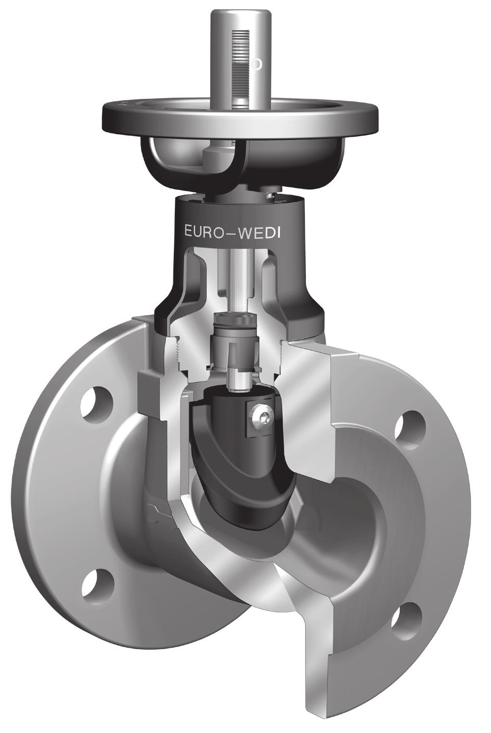 ARI-EURO-WEDI Stop valve with soft seal Free of maintenance stop valve - soft sealed (to 120 C) ARI-EURO-WEDI - Fig. 070 Page 2 ARI-EURO-WEDI - Fig. 071 Page 2 Fig. 070 ARI-EURO-WEDI - Hood valve Fig.