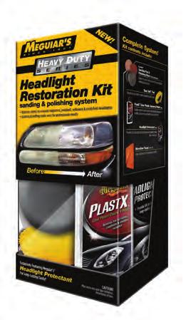 O THER S URFACES HEAVY DUTY HEADLIGHT RESTORATION KIT ONE-STEP HEADLIGHT RESTORATION KIT HEADLIGHT PROTECTANT PLASTX CLEAR PLASTIC CLEANER &