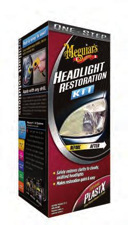 oxidized & scratched headlights Included Headlight Protectant helps maintain clarity Kit Product code: G3000 Save hundreds by restoring your