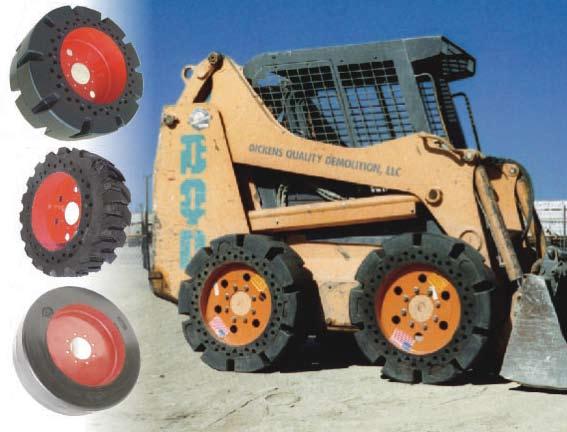 SETCO manufactures the softest flat proof skid steer tires in the industry, with more pushing