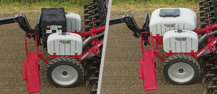 A AFS Pro 700 Control Center C Rugged Frames with Quick Interchangeable Bulk Fill Systems C Strong rugged frames float through even the toughest terrains and have large fertilizer and bulk seed