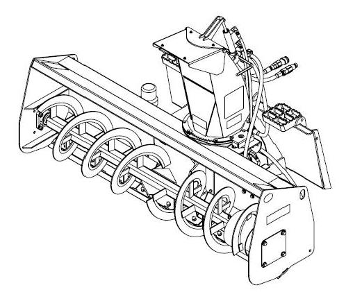 SNOW BLOWERS, STANDARD SKID STEER LOADERS/COMPACT TRACK LOADERS STANDARD AUXILIARY BOOM HYDRAULICS REQUIRED Ex Works Dexter, MI PART NUMBER WEIGHT LB 60" Snow Blower (C, 12-15 gpm) 84421425 650