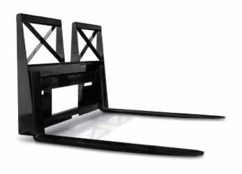 ECONOMY PALLET FORK ASSEMBLIES ALL-MAKES SKID STEER LOADERS/COMPACT TRACK LOADERS Economy pallet forks are an All-Makes offering for value-conscious customers.