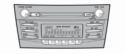 16 >> 17 FEATURES/OPERATIONS Audio AUX audio jack Push to turn ON/OFF Push to skip up /down folder Seek station/ CD track select Station/CD track scan Type 2 other functions Eject CD View CD text