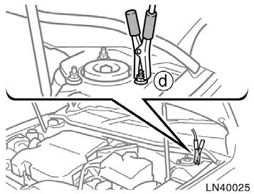 The recommended connecting point is in the above illustration. Do not connect it to or near any part that moves when the engine is cranked.