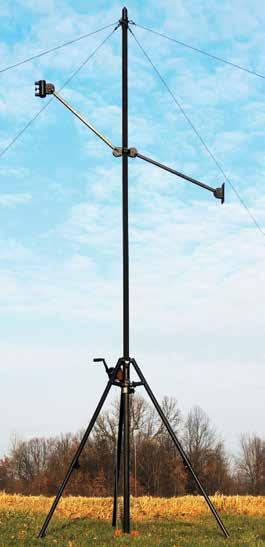 COMMUNICATIONS The AntennaMast model AM2 is a rugged, lightweight, man-portable, aluminum tripod mast designed for rapid payload deployment.