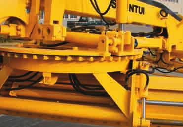 The following accessories can increase the uses of graders: rear rippers, moldboard, front/rear weights.