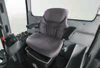windows and heavy-duty breakaway side mirrors, gives operators superior vision of the moldboard, circle, saddle and tires.