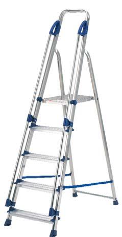 62 spread Sturdy step ladder with twin handrails and large platform Extra deep for comfort and safety Extra large standing platform Twin handrails with safety grips *8 Tread model is BS207 Class 1