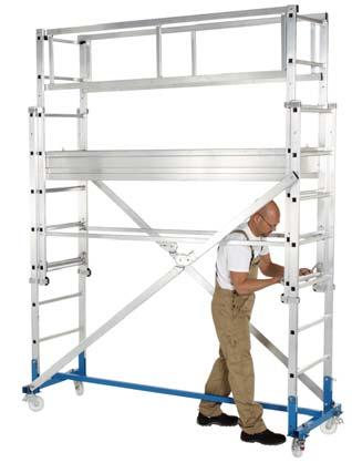 Podiums & Work s Podiums & Work s ZAP Scaffold The telescopic scaffold with minimal closed footprint Large-area work platform 0.0m x 1.9m or 0.60m x 2.