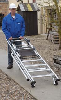 Podiums & Work s Podiums & Work s Sherpamatic The mobile work platform with stabilisers for maximum stability 's anti-cut design