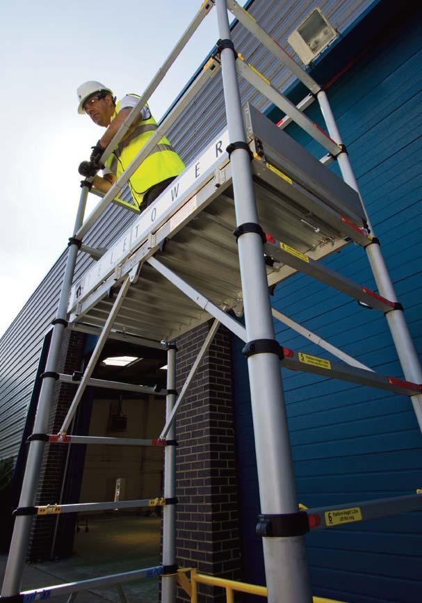 Podiums & Work s Mobile Scaffold Towers Aluminium Hop-Up Work A low level sturdy working platform Low-level