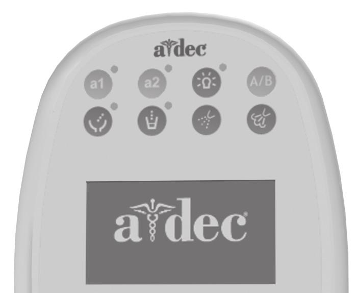 A-dec 500 Delivery Systems Instructions for Use Operate / Adjust Touchpad Controls (continued) Standard Touchpad Cuspidor Functions Use the buttons under the cupfill spout or on the touchpad to