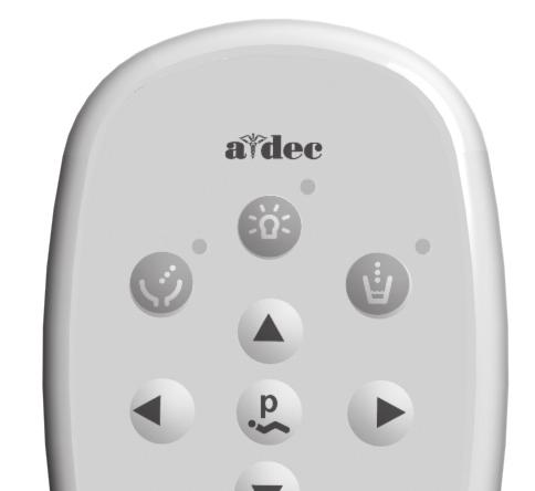 Auxiliary Control Buttons Standard Touchpad Deluxe Touchpad If your system includes an A-dec relay module, you can use the touchpad to activate