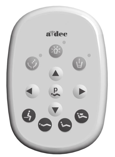Basic Touchpad Functions Your A-dec 500 system may include a standard or deluxe touchpad.