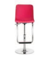 47 86 /112 52/78 Ø 52 Swivel stool, height version with seat height 75 cm. Steel base Ø cm available in chromed or version.