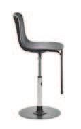 Scratch resistance thermoplastic protection on Upholstered options (seat height plus 2cm): polypropylene shell with frontal