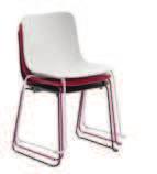 44 54 54 max 10 Stacking chair with and without armrests.