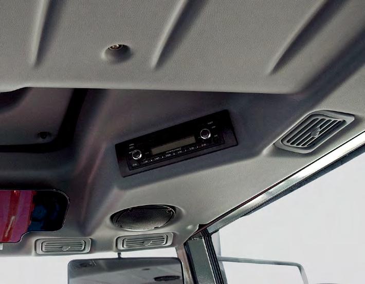 INTERIOR The standard PX series deluxe cab includes: front wiper, A/C and heat, auxiliary power