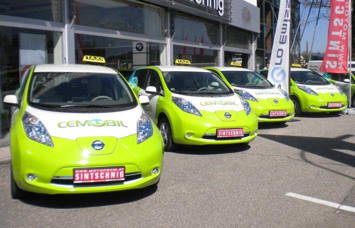 E-Taxis Advantages of E-Mobility can be fully exploited, as taxis travel long distances within the city City of Klagenfurt has tested the use