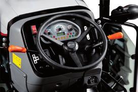 Agricube Features Dashboard and steering wheel The