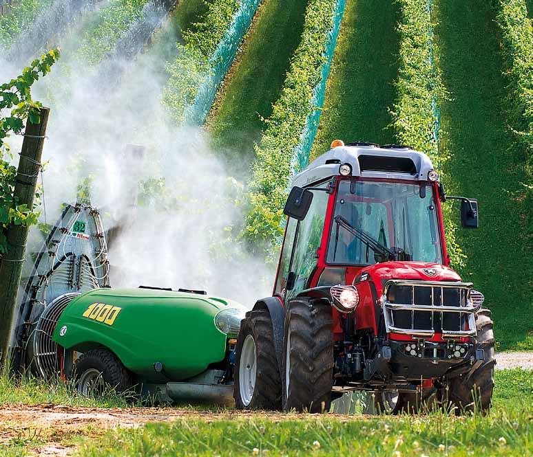 TRX / TRG: tailored & top of range TRX and TRG are two specialized multi-purpose tractors designed to work in the open field, in orchards and vineyards; both