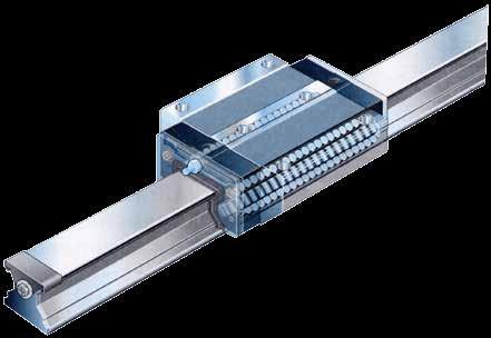 Roller Linear Guideway By using rolling contact instead of sliding contact, linear guide reduces friction loss, reacts quickly, and increases positioning accuracy.