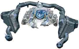 Engine mechanics Intake system As in the 4.2l V8 5V engine fitted in the Touareg, the fresh air intake system is designed with two branches, and therefore reduces pressure losses.