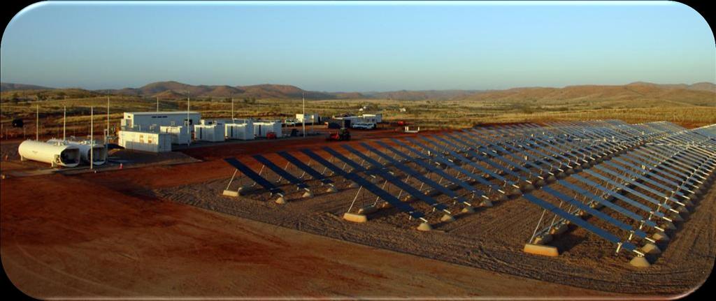 Project Experience Marble Bar, Solar/Diesel System Western Australia "The Project is supported by the Australian Government through the