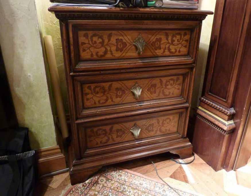 00 In Stock: 2 K83 Night Chest, 3 Drawers Dimensions: W:29 1/8" D:16 1/8" H:33 1/8"