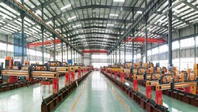 100,000m² cutting and welding machine manufacturing base Over 1,000 staff, 100 senior technicians Over 500 sets heavy duty CNC plasma and flame