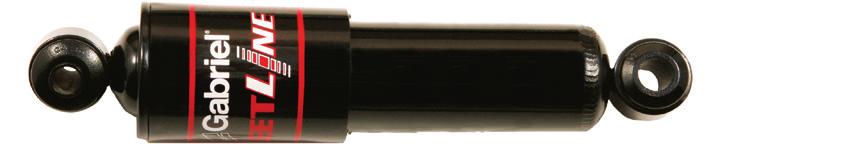 FLUID Premium, adjustable, heavy-duty gas shock for class 7 8 vehicles, school buses and transit buses Three