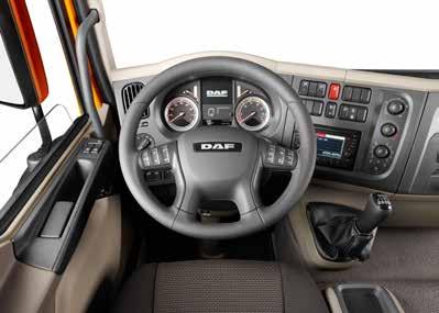 ERGONOMIC The multifunctional steering wheel is adjustable over a wide range, which contributes to an excellent and comfortable driving position.