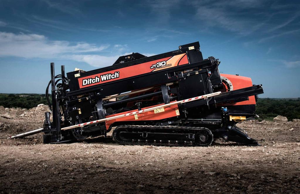JT30 ALL TERRAIN HORIZONTAL DIRECTIONAL DRILL 1 Exclusive assisted makeup and breakout feature saves wear on pipe threads and reduces operator fatigue.