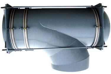 Pressure alanced Expansion Joint One of the main problems when installing high pressure bellows particularly with large diameters is that these units must be properly anchored and guided.