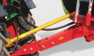 A strong frame and automatic steering drawbar or Autotrac wheelsteering A strong frame Heavy construction with two special profiles for